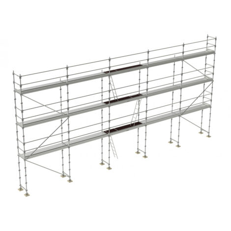 Lot échafaudage R200 Progress Budget 128 m² pack complet Tubesca