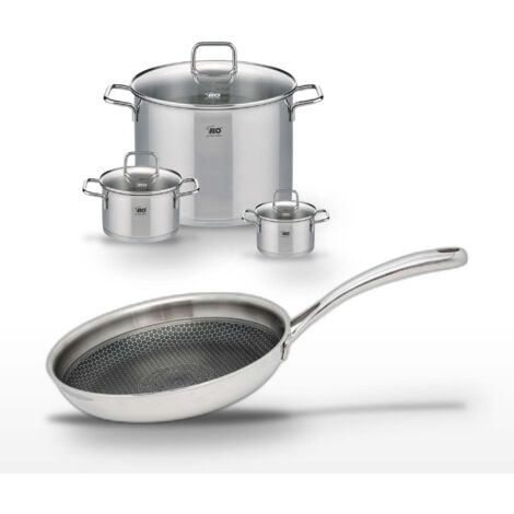 Lot Faitouts 16cm, 26cm & 12cm et Poêle 24cm Elo Relief Evolution