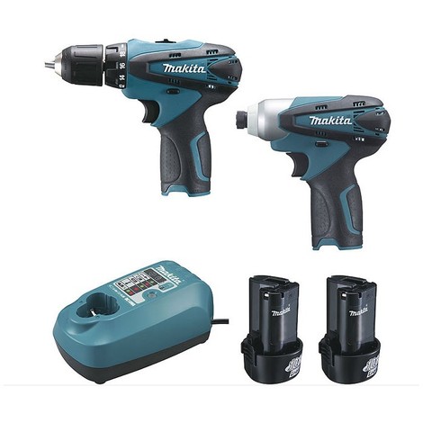 Lot Makita 10 8v 1 3ah Li Ion Perceuse Visseuse Df330d Visseuse A Choc Td090d