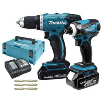 LOT MAKITA 18V Li-Ion 3Ah : Perceuse Visseuse DDF453 + Visseuse à chocs DTD146 - DLX2022SJ3