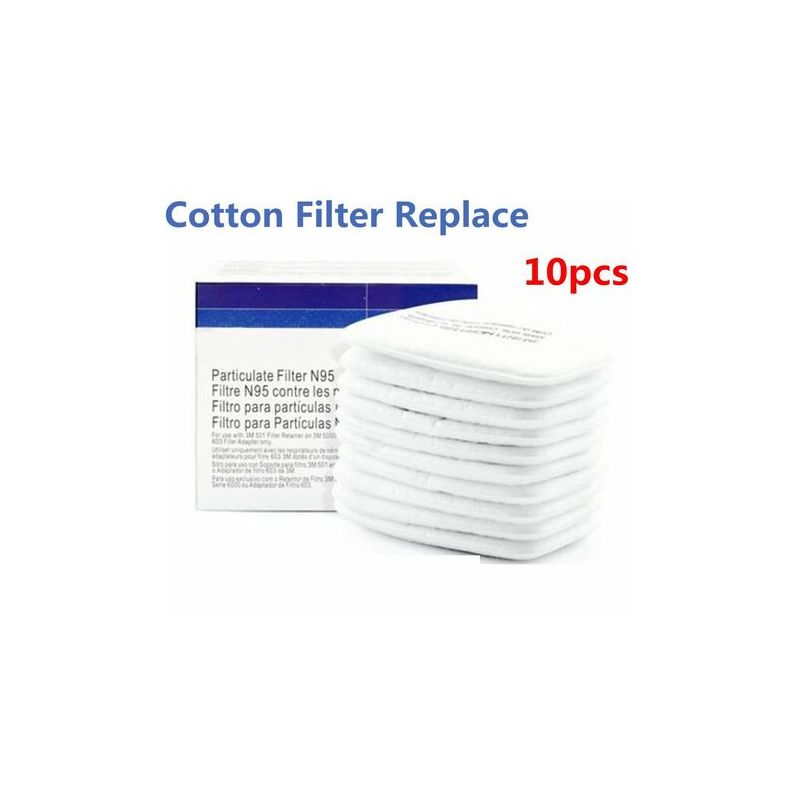 Lot of 10 filtre en coton / respirateur à cartouche remplacer le raccord pour la série 6000501 6200 7502 6800.