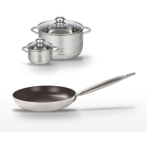 Lot Poêle 24 cm Elo Bistro Line & 2 Faitouts Elo Brillant