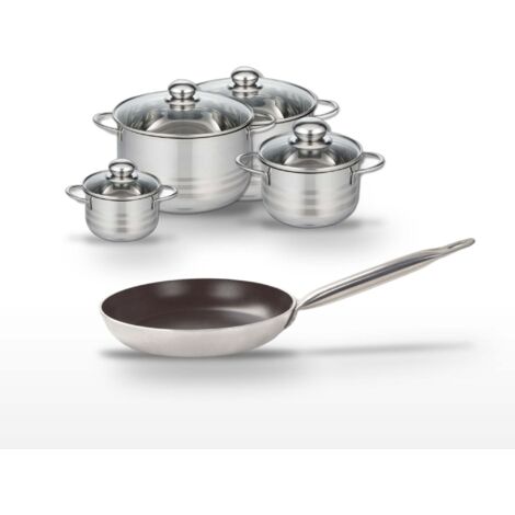 Lot Poêle 24 cm Elo Bistro Line & 4 Faitouts Elo Brillant