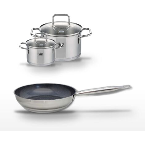 Lot Poêle 24 cm Elo Profi Therm Platinum & 2 Faitouts 14/20 cm