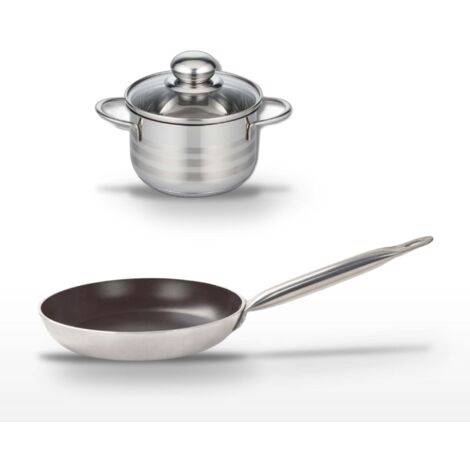 Lot Poêle 24 cm & Faitout 16 cm Elo Bistro Line