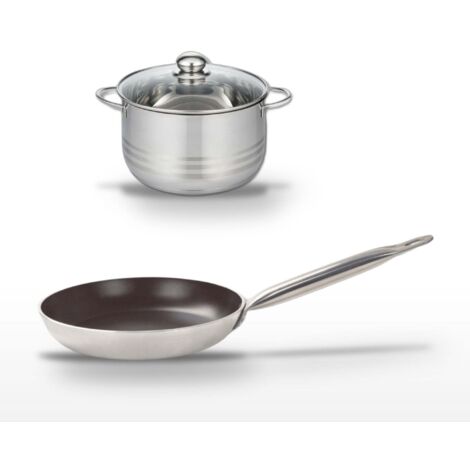 Lot Poêle 24 cm & Faitout 20 cm Elo Bistro Line