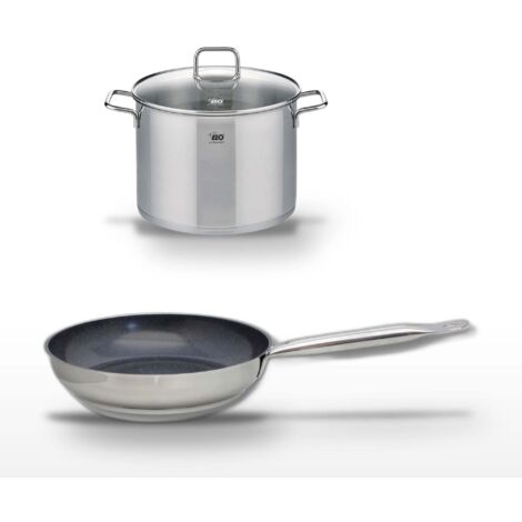 Lot Poêle 24 cm & Faitout 26 cm Elo Profi Therm Platinum