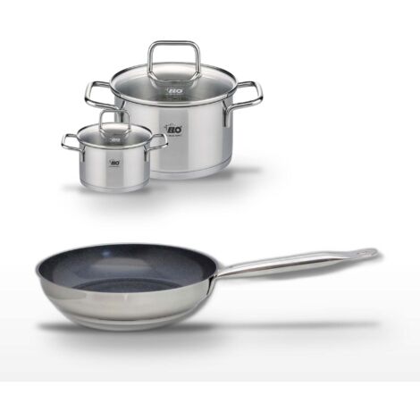 Lot Poêle 24cm & 2 Faitouts 12/20cm Elo Profi Therm Platinum