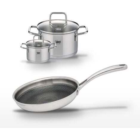 Lot Poêle 24cm & 2 Faitouts 20/12cm Elo Relief Evolution
