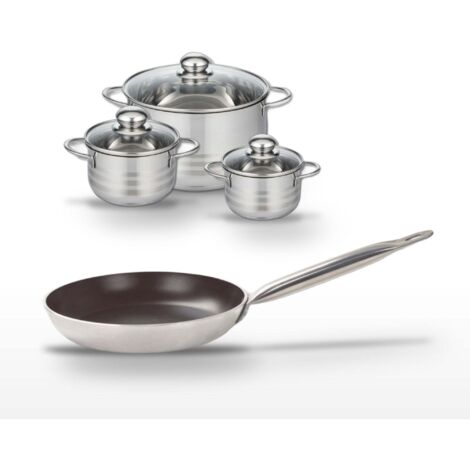 Lot Poêle 24cm & 3 Faitouts Elo Bistro Line