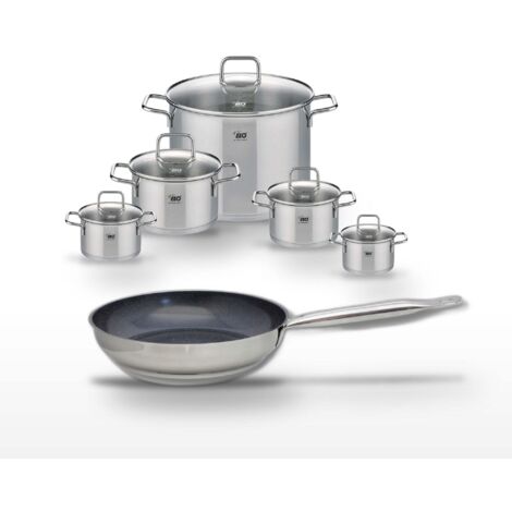 Lot Poêle 24cm & 5 Faitouts Elo Profi Therm Platinum