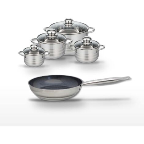 Lot Poêle 24cm et 4 Faitouts Elo Profi Therm Platinum