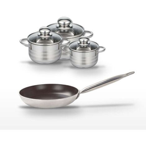 Lot Poêle 28 cm Elo Bistro Line & 3 Faitouts Elo