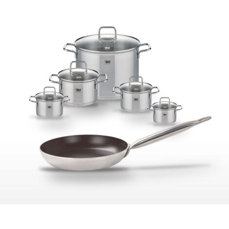 Lot Poêle 28 cm Elo Bistro Line & 5 Faitouts Elo Citrin