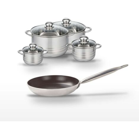 Lot Poêle 28 cm et 4 Faitouts Elo Bistro Line