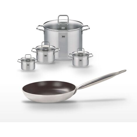 Lot Poêle 28 cm et 4 Faitouts Elo Bistro Line