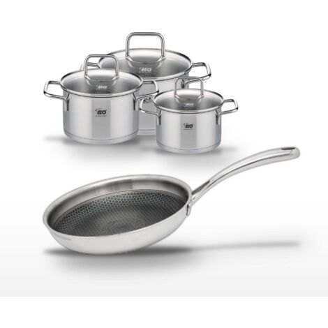 Lot Poêle 28cm Elo Relief Evolution & 3 Faitouts Elo Citrin