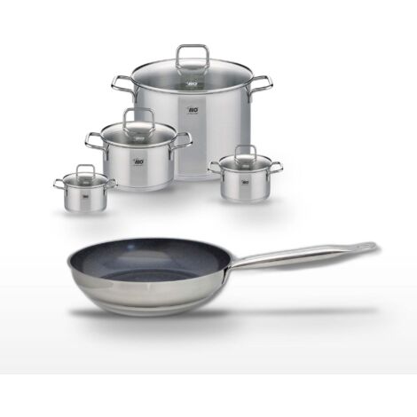 Lot Poêle 28cm et 4 Faitouts Elo Profi Therm Platinum