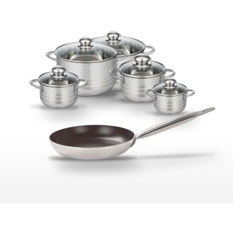 Lot Poêle 32 cm Elo Bistro Line & 5 Faitouts Elo Brillant
