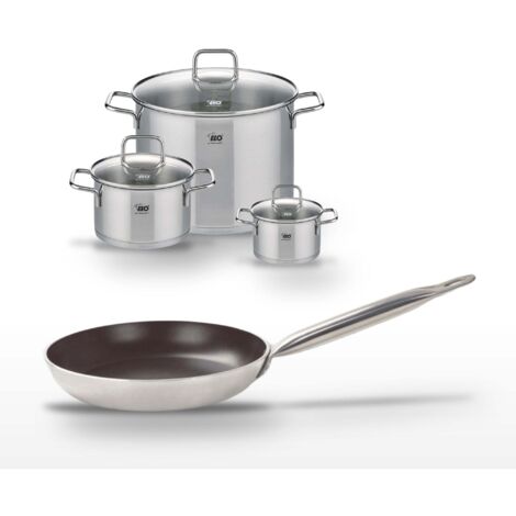 Lot Poêle 32 cm Elo Bistro Line et 3 Faitouts Elo Citrin