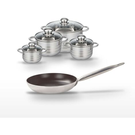 Lot Poêle 32 cm Elo Bistro Line et 4 Faitouts Elo