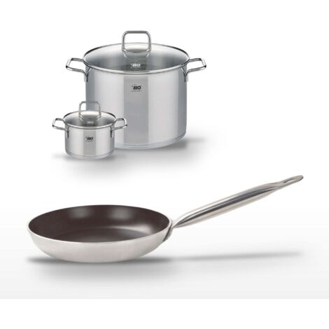 Lot Poêle 32 cm Elo Bistro Line & Faitouts 16/26 cm Elo Citrin