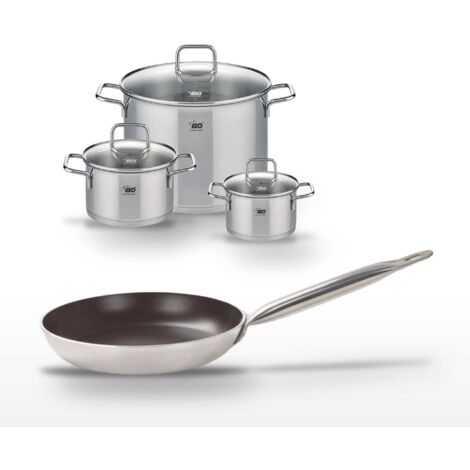 Lot Poêle 32 cm et 3 Faitouts Elo Bistro Line
