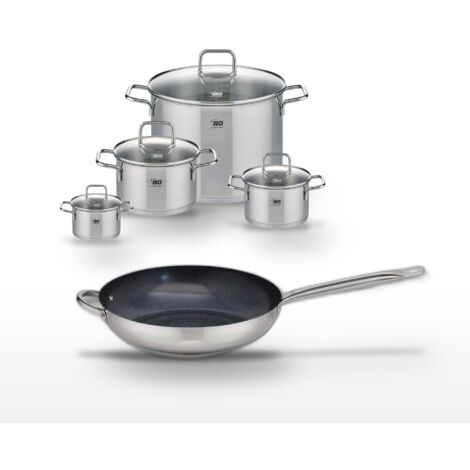 Lot Poêle 32cm & 4 Faitouts Elo Profi Therm Platinum