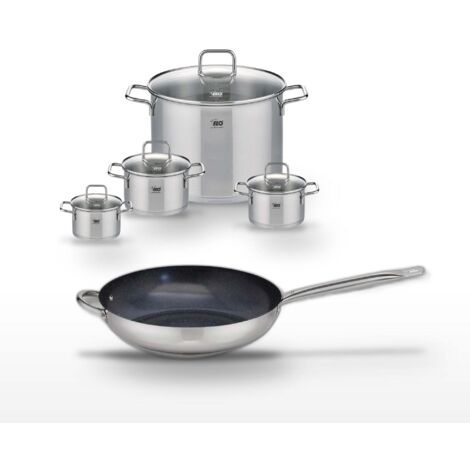 Lot Poêle 32cm & 4 Faitouts Elo Profi Therm Platinum