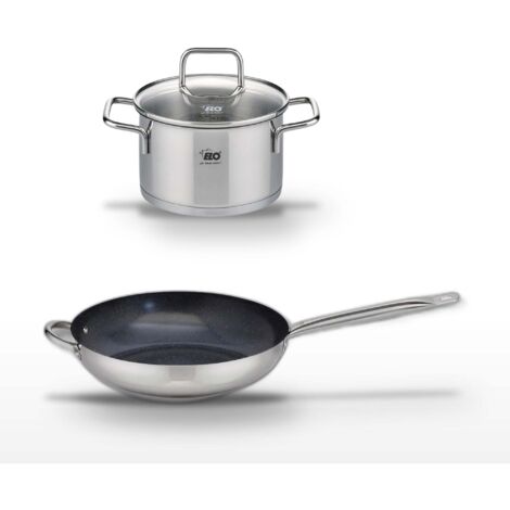 Lot Poêle 32cm & Faitout 20cm Elo Profi Therm Platinum