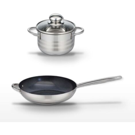 Lot Poêle céramique 32cm & Faitout 12cm Elo Profi Therm Platinum