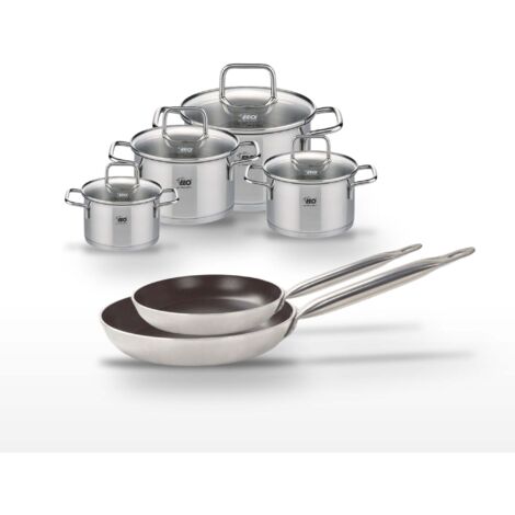 Lot Poêles 24/28 cm et Faitouts 12/14/16/20 cm Elo Bistro Line