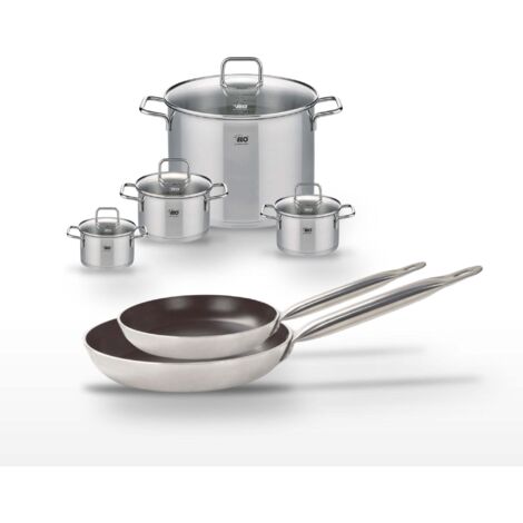 Lot Poêles 24/28 cm et Faitouts 12/14/16/26 cm Elo Bistro Line