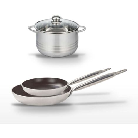 Lot Poêles 24/28cm et Faitout 24cm Elo Bistro Line