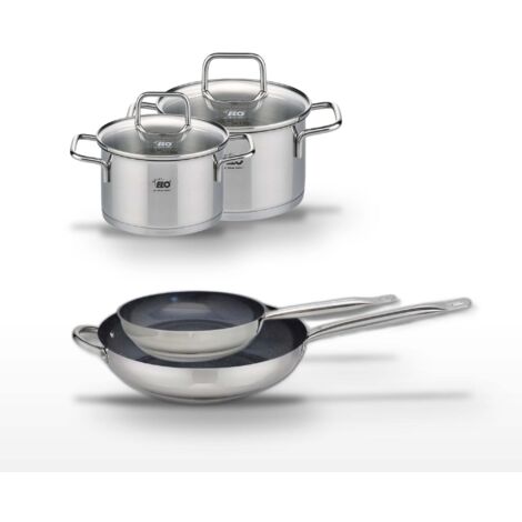 Lot Poêles 24/32 cm et Faitouts 12/14 cm Elo Profi Therm Platinum