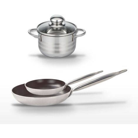 Lot Poêles 24/32 cm & Faitout 12 cm Elo Bistro Line