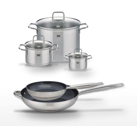 Lot Poêles 24/32cm & Faitouts 14/20/26cm Elo Profi Therm Platinum