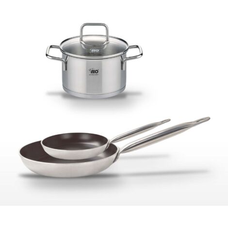 Lot Poêles 24cm & 32cm Elo Bistro Line avec Faitout 12cm