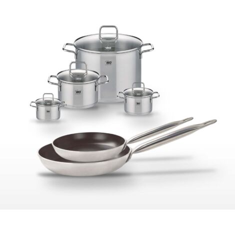 Lot Poêles 28/32 cm Elo Bistro Line et Faitouts 12/14/20/26 cm