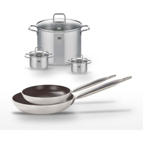 Lot Poêles 28/32 cm Elo Bistro Line et Faitouts 12/14/26 cm Elo