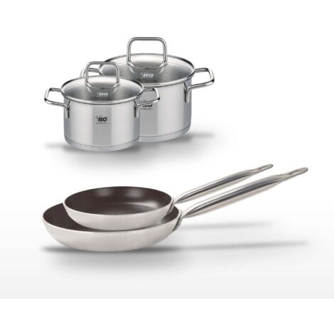 Lot Poêles 28/32 cm Elo Bistro Line et Faitouts 12/14 cm