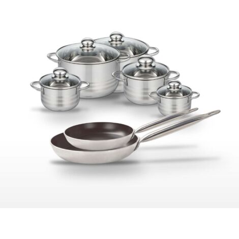 Lot Poêles 28/32 cm & Faitouts 12/14/16/20/24 cm Elo Bistro Line