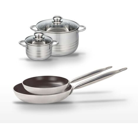 Lot Poêles 28/32cm & Faitouts 14/20cm Elo Bistro Line