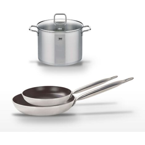 Lot Poêles 28cm & 32cm Elo Bistro Line et Faitout 26cm