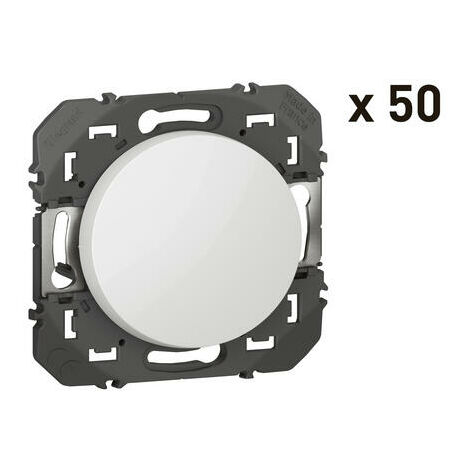 Lot spécial chantier de 50 interrupteurs va-et-vient Dooxie 10AX 250V - Blanc - 600601 - Legrand