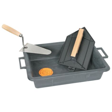 Lot spécial maçon : 1 bac, 1 taloche et 1 truelle - Vinmer