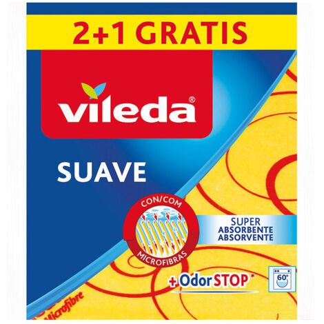 Lot VILEDA de 3 Chiffons doux microfibres