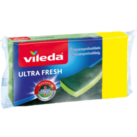 Lot VILEDA de 3 éponges avec grattoir