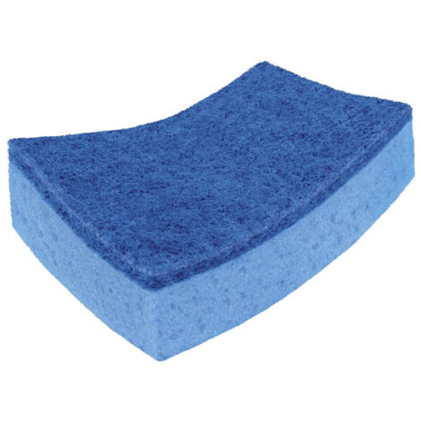 Lot VILEDA de 3 éponges bleues avec grattoir