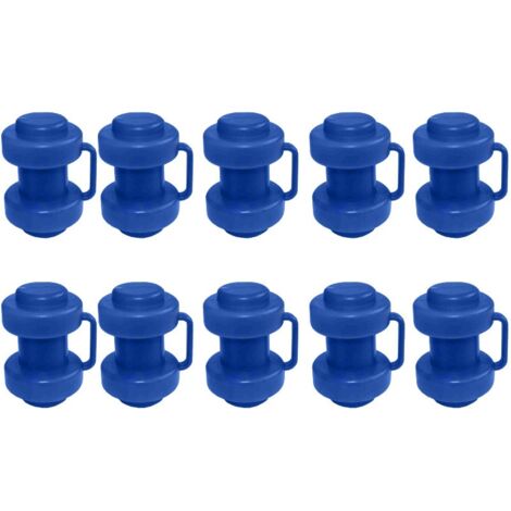 Lot x 10 - Embout pour Montant Filet Trampoline avec Sangle